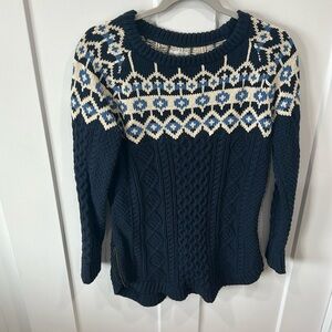 LL Bean Signature Cotton Fisherman Tunic Sweater